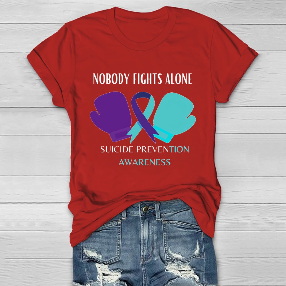 Nobody Fights Alone Suicide Prevention Awareness Healthwear T-shirt