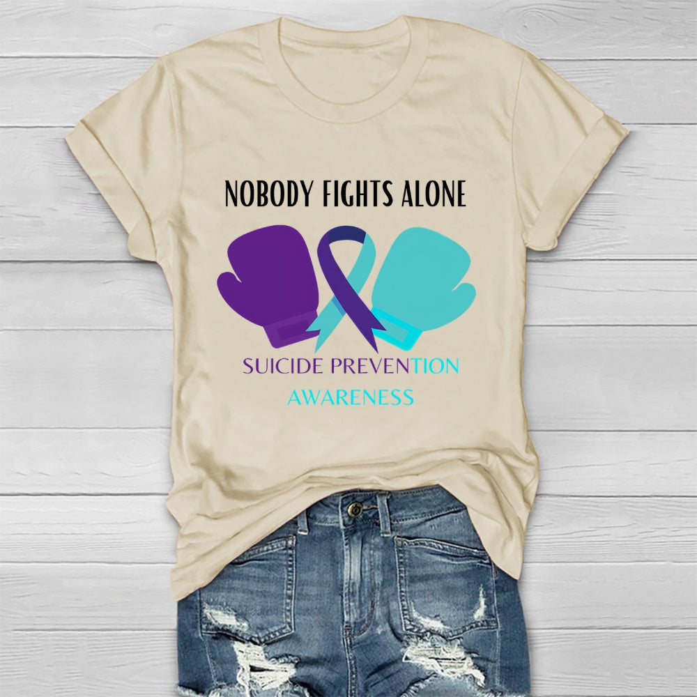 Nobody Fights Alone Suicide Prevention Awareness Healthwear T-shirt
