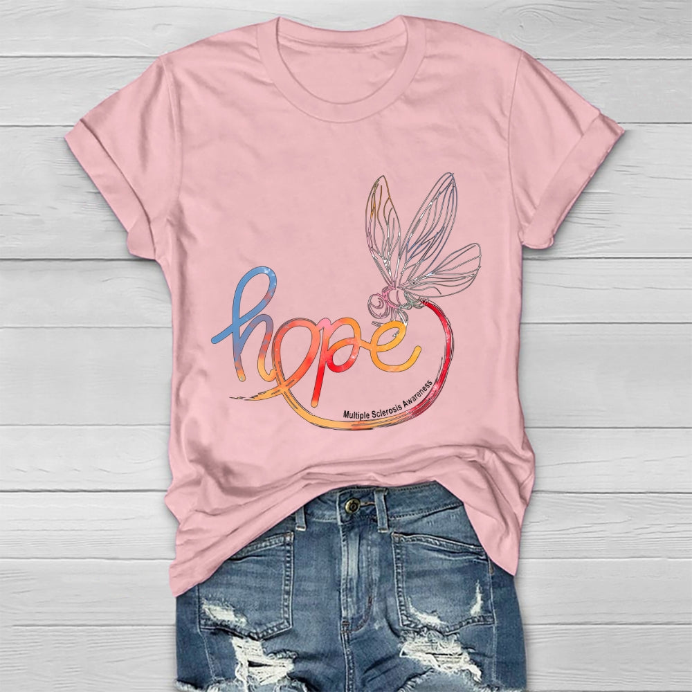 Hope Multiple Sclerosis Awareness Healthwear T-shirt