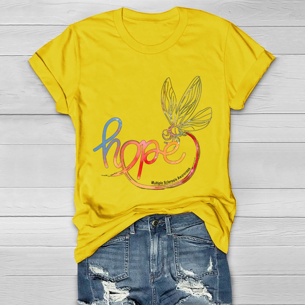 Hope Multiple Sclerosis Awareness Healthwear T-shirt