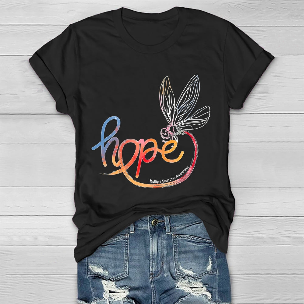 Hope Multiple Sclerosis Awareness Healthwear T-shirt