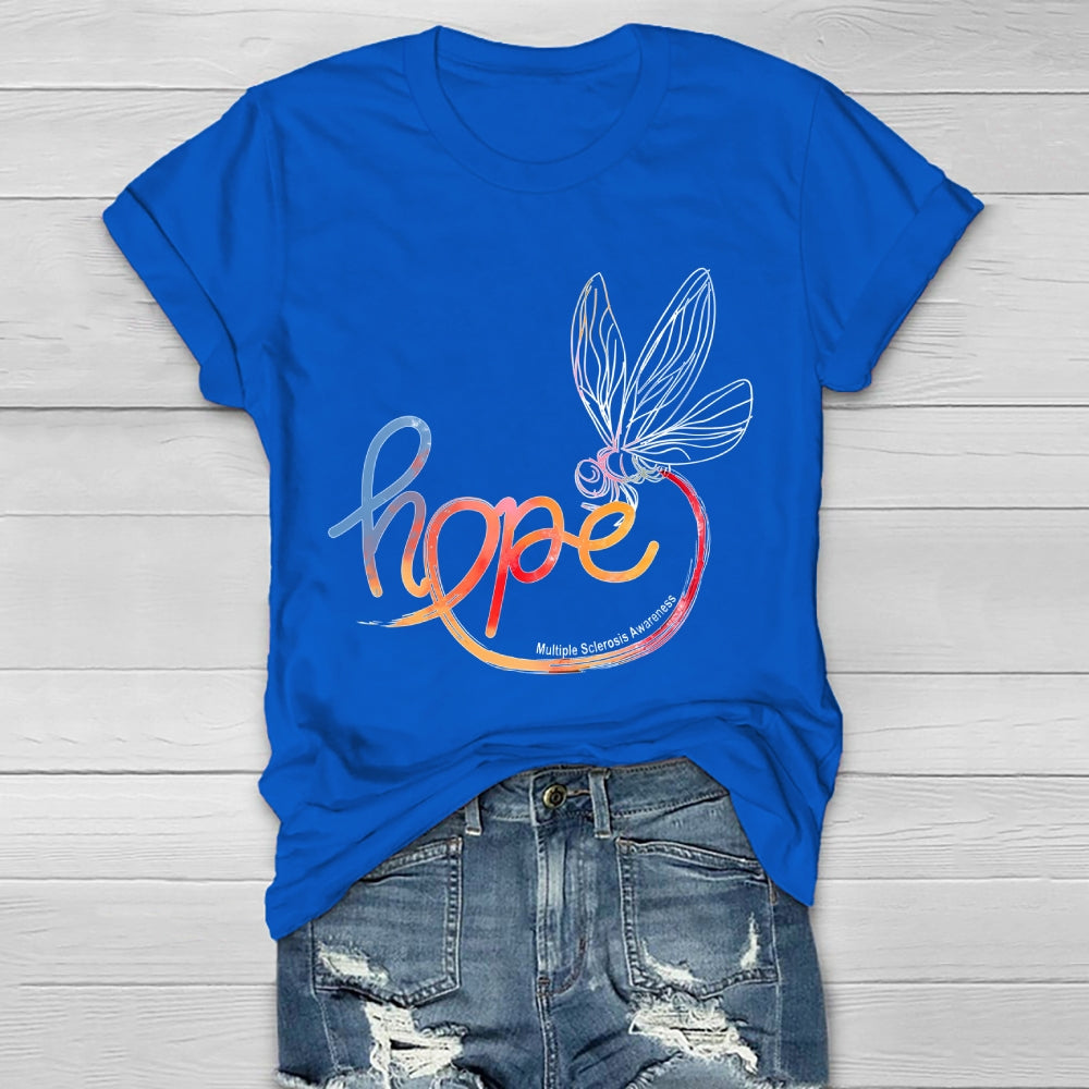 Hope Multiple Sclerosis Awareness Healthwear T-shirt