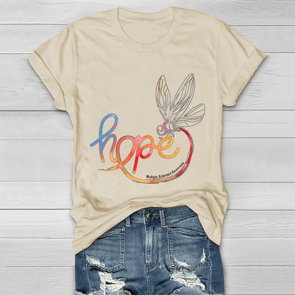 Hope Multiple Sclerosis Awareness Healthwear T-shirt