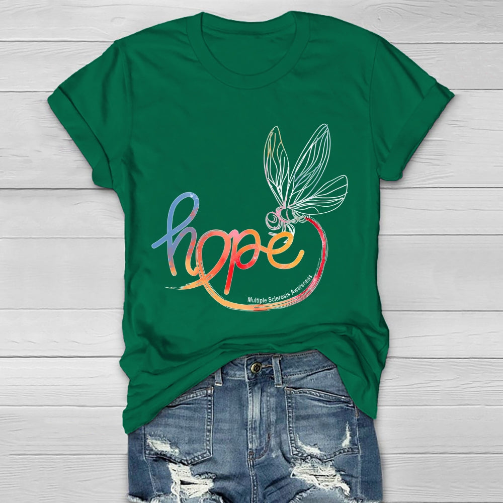 Hope Multiple Sclerosis Awareness Healthwear T-shirt