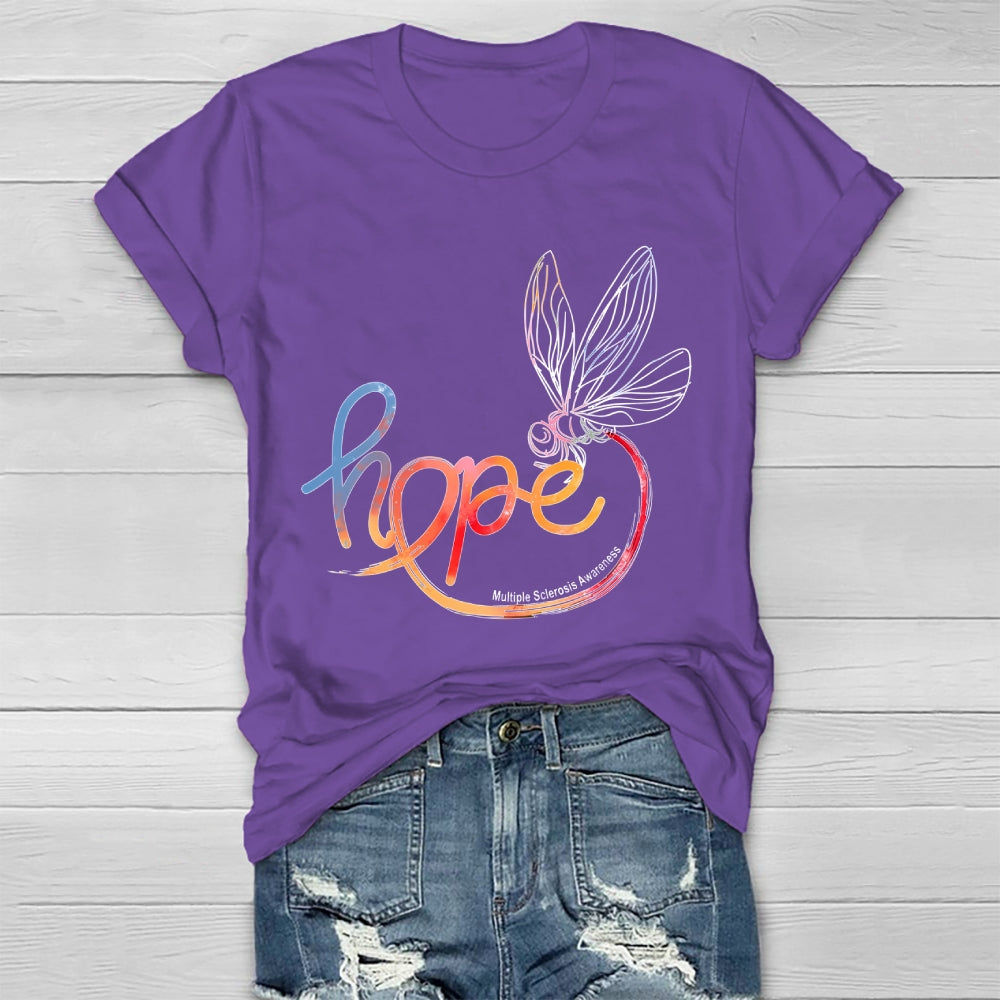 Hope Multiple Sclerosis Awareness Healthwear T-shirt