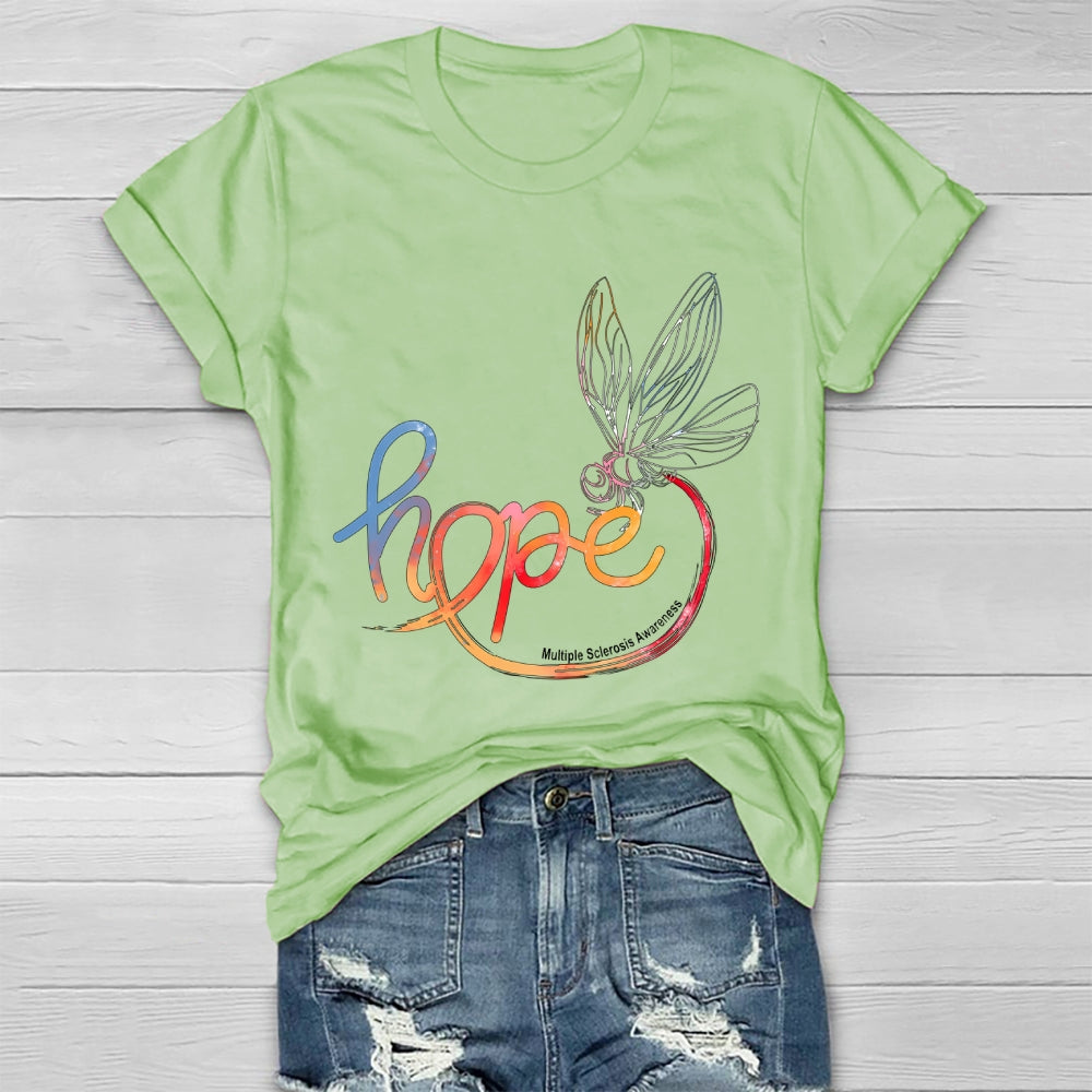 Hope Multiple Sclerosis Awareness Healthwear T-shirt