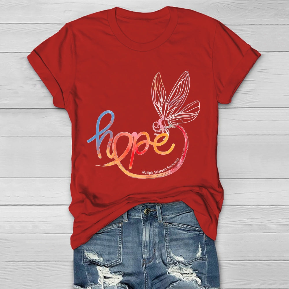 Hope Multiple Sclerosis Awareness Healthwear T-shirt