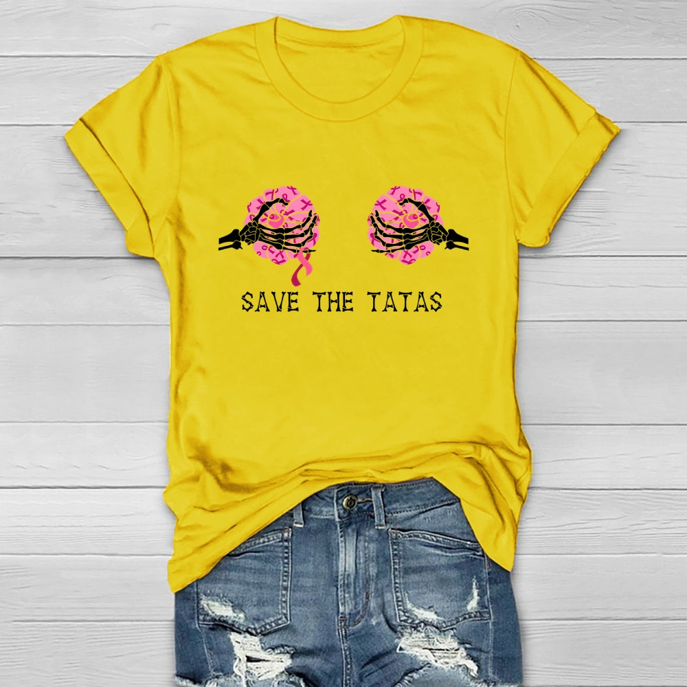 Save The Tatas Breast Cancer Awareness  Healthwear T-shirt