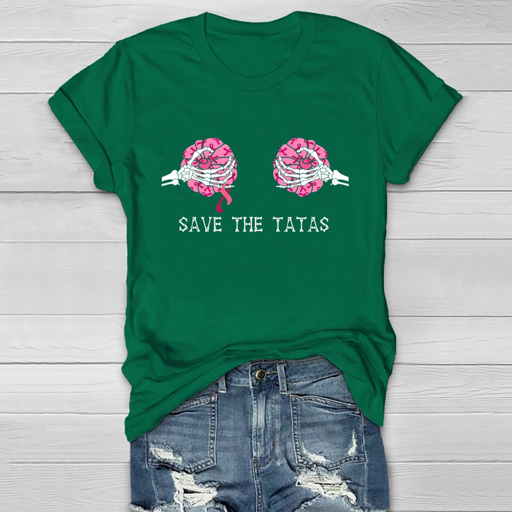 Save The Tatas Breast Cancer Awareness  Healthwear T-shirt