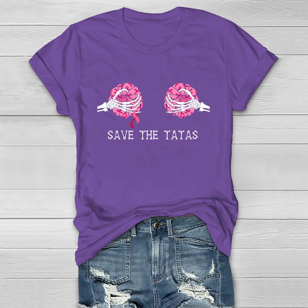 Save The Tatas Breast Cancer Awareness  Healthwear T-shirt