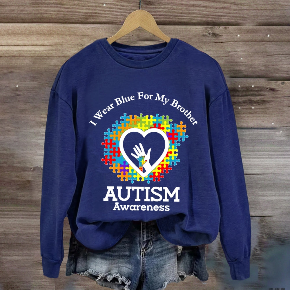 I Wear Blue For My Brother Sweatshirt