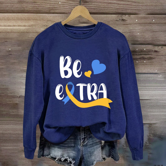Be Extra Blue Heart Sweatshirt