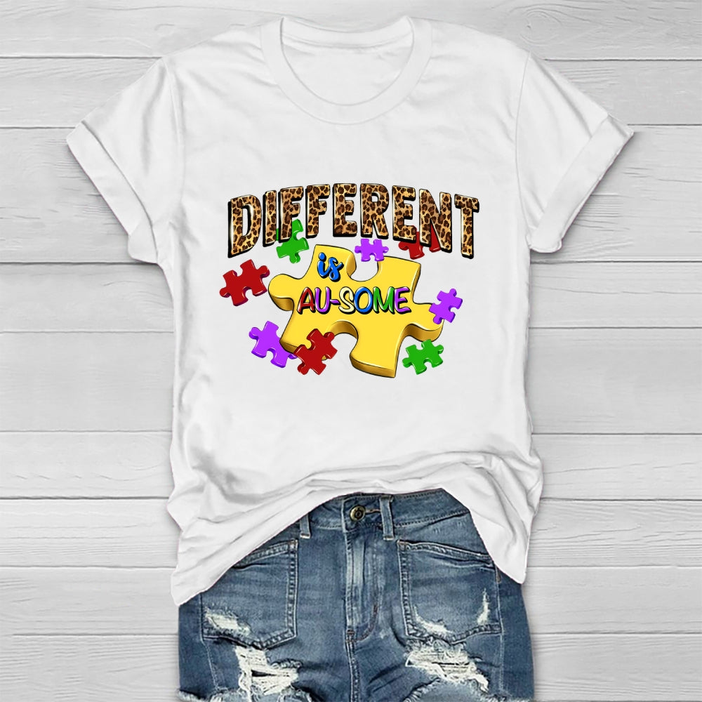 Autism Awareness Different Is Au-Some Healthwear T-shirt