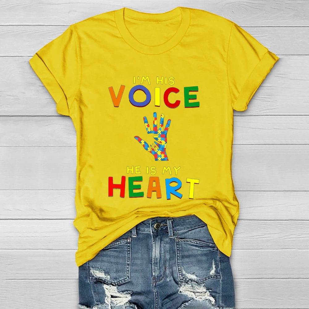 I'm His Voice He Is My Heart Healthwear T-shirt