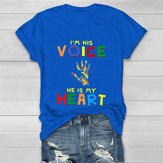 I'm His Voice He Is My Heart Healthwear T-shirt