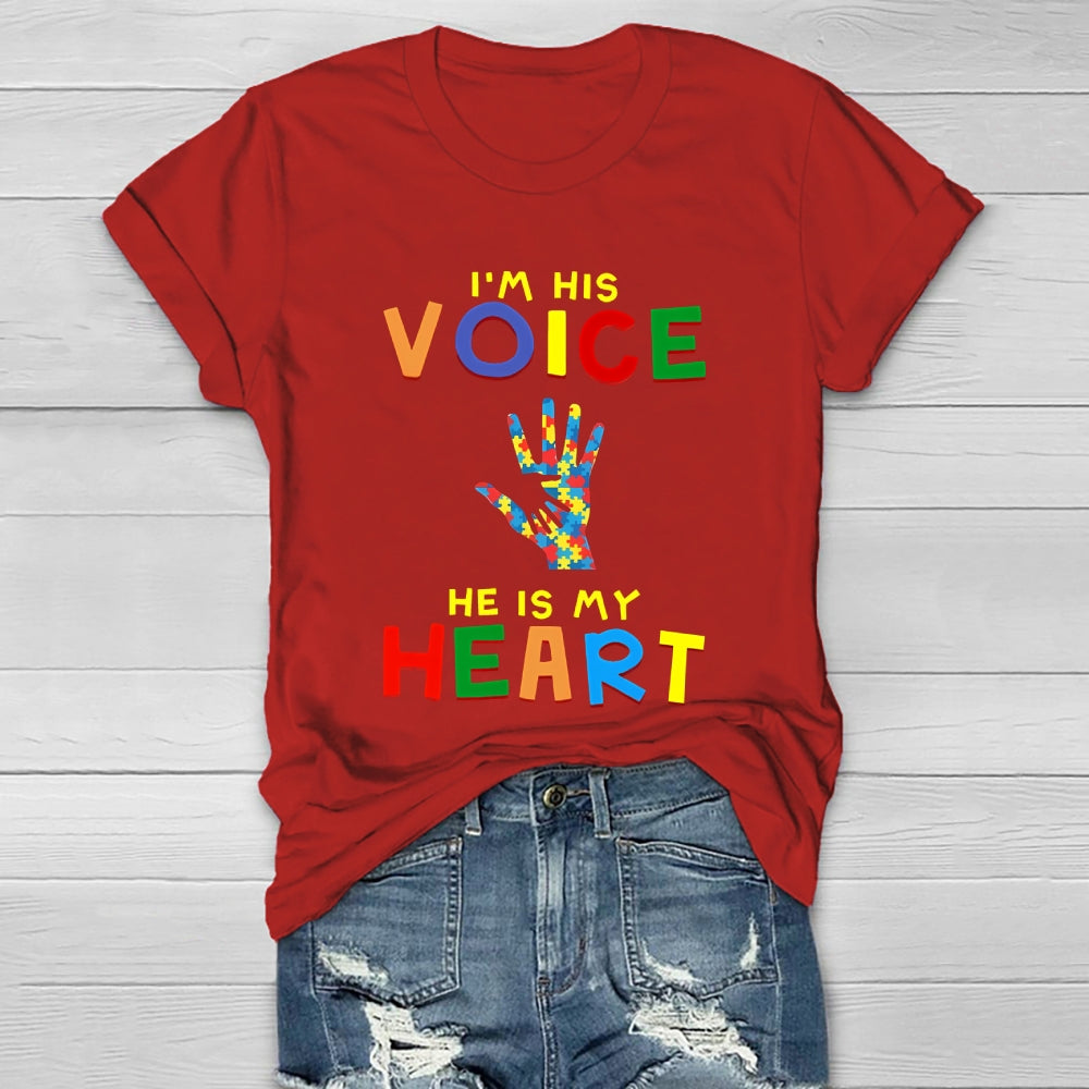 I'm His Voice He Is My Heart Healthwear T-shirt