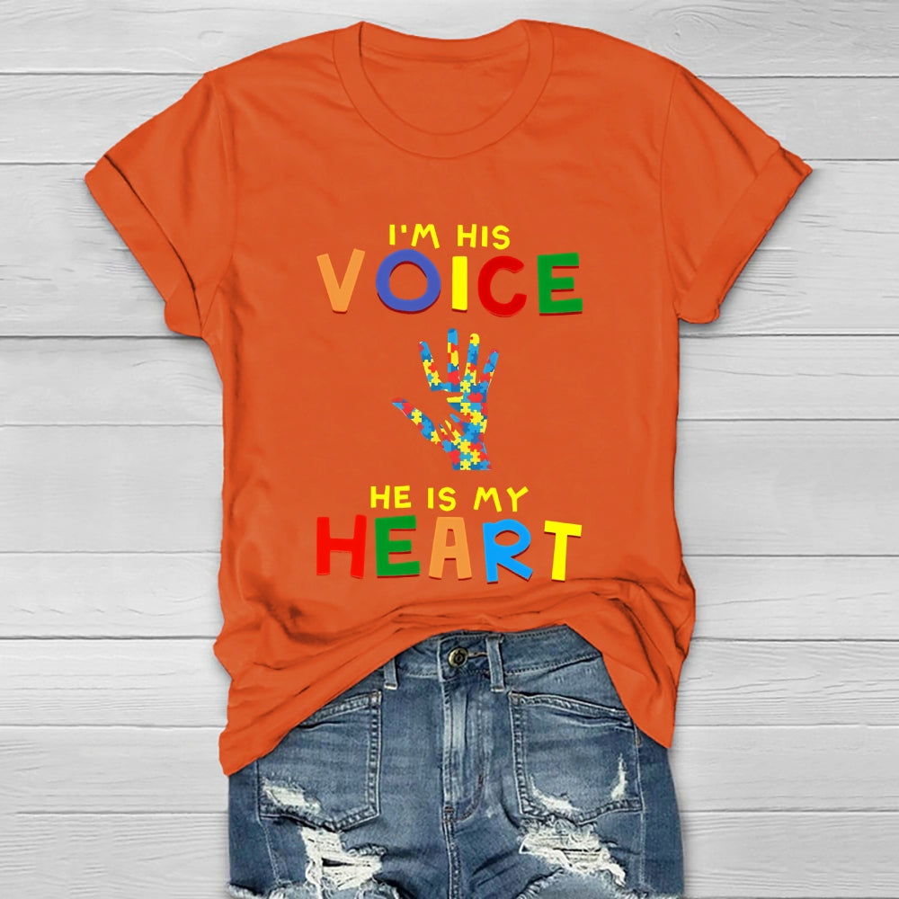 I'm His Voice He Is My Heart Healthwear T-shirt
