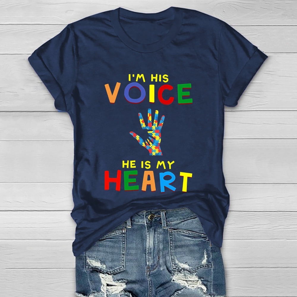 I'm His Voice He Is My Heart Healthwear T-shirt