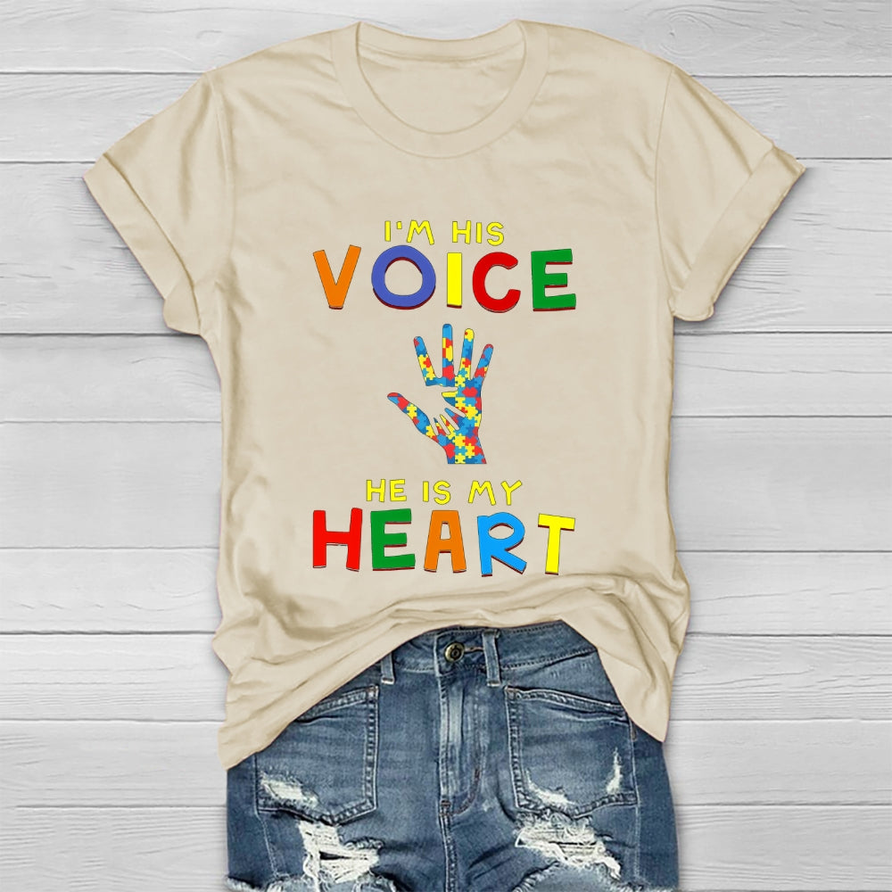 I'm His Voice He Is My Heart Healthwear T-shirt
