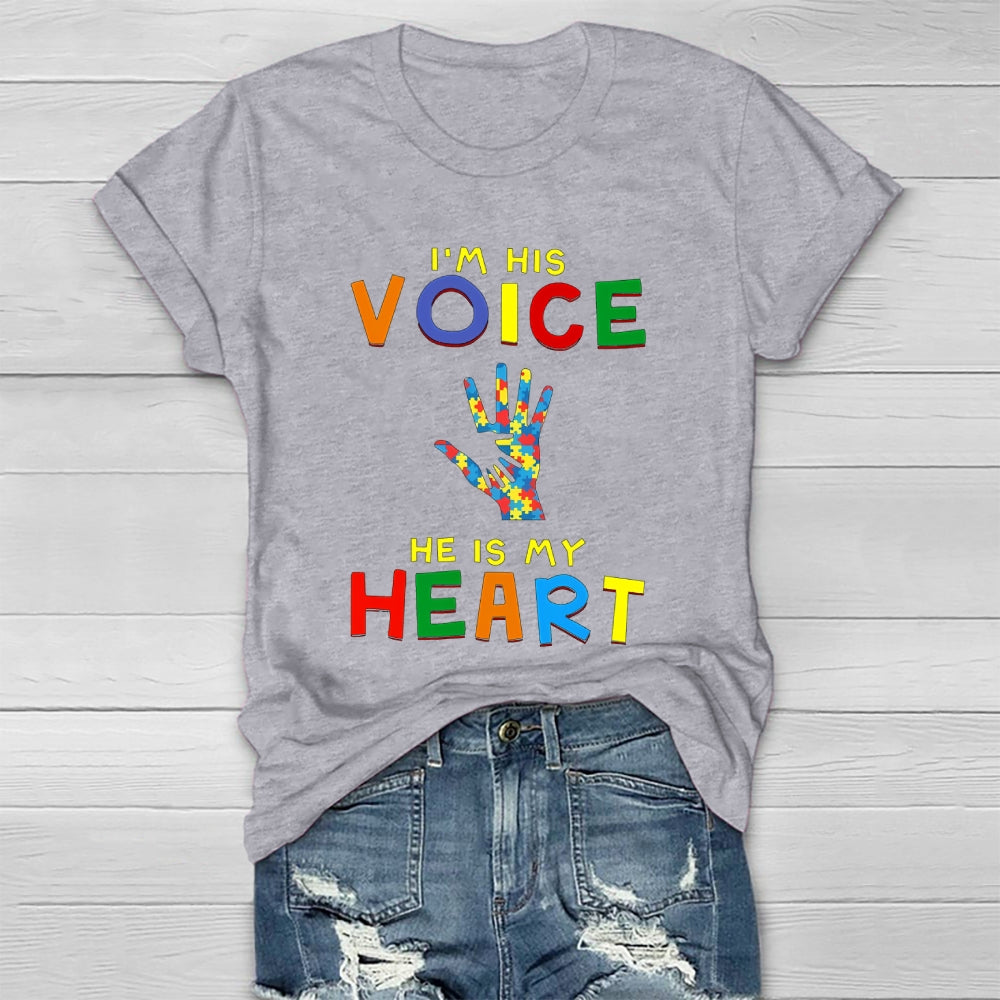 I'm His Voice He Is My Heart Healthwear T-shirt