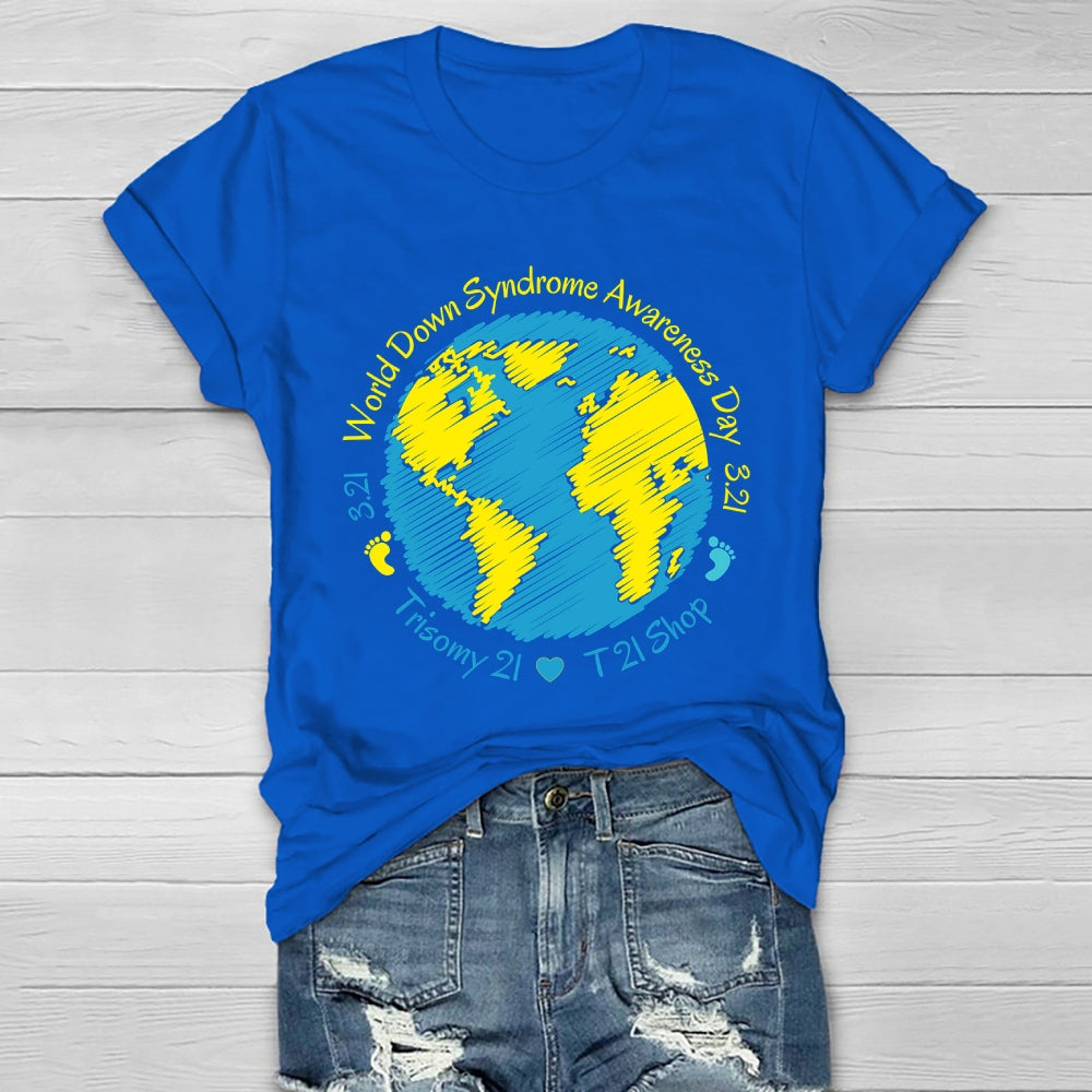 World Down Syndrome Awareness Day 321  Healthwear T-shirt