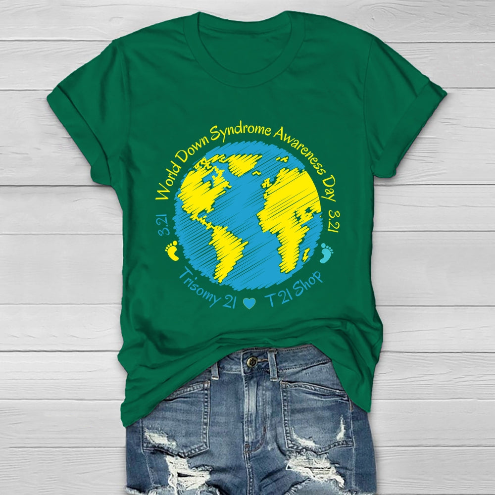 World Down Syndrome Awareness Day 321  Healthwear T-shirt