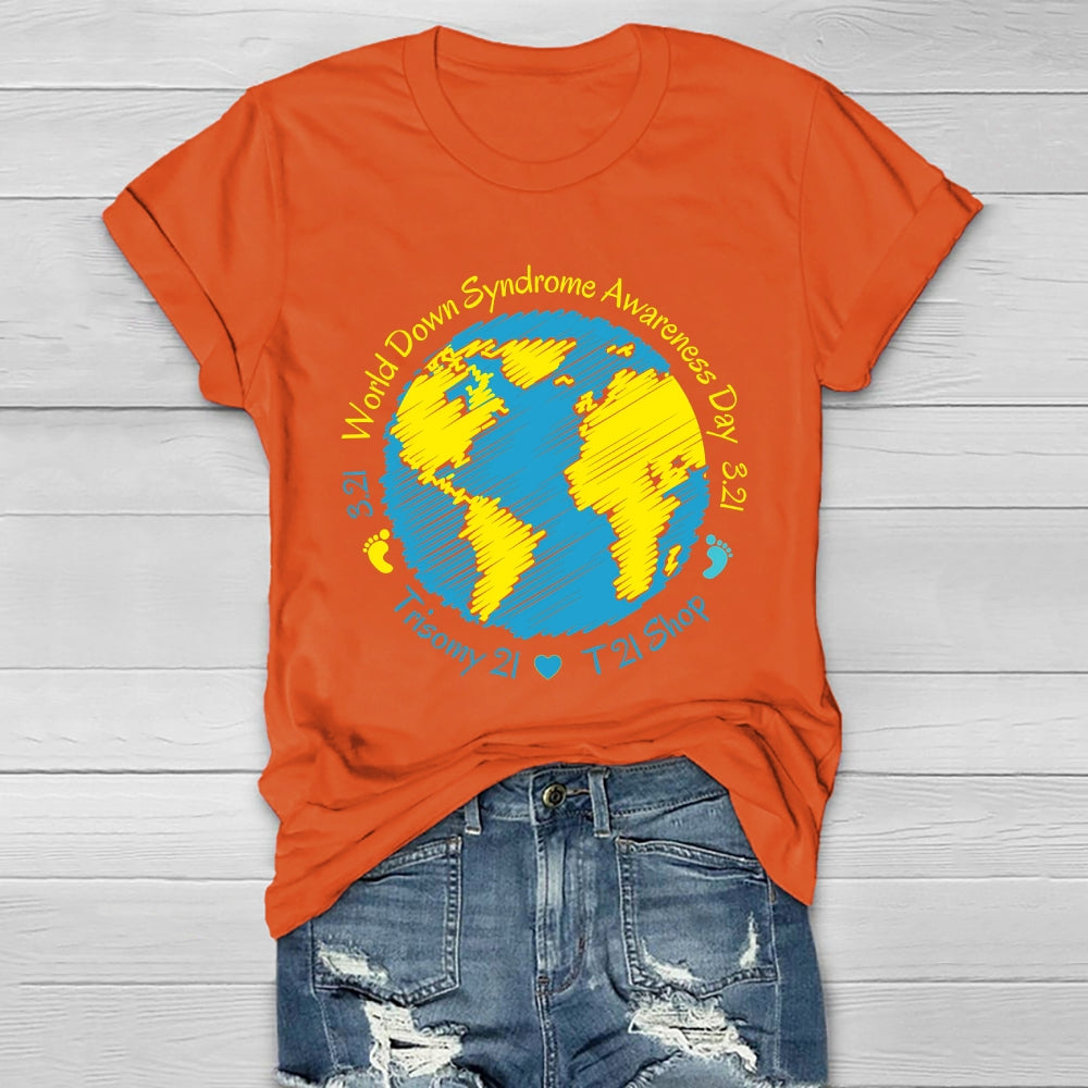 World Down Syndrome Awareness Day 321  Healthwear T-shirt