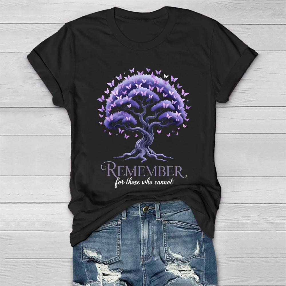 Remember For Those Who Cannot Alzheimer's Awareness  Healthwear T-shirt