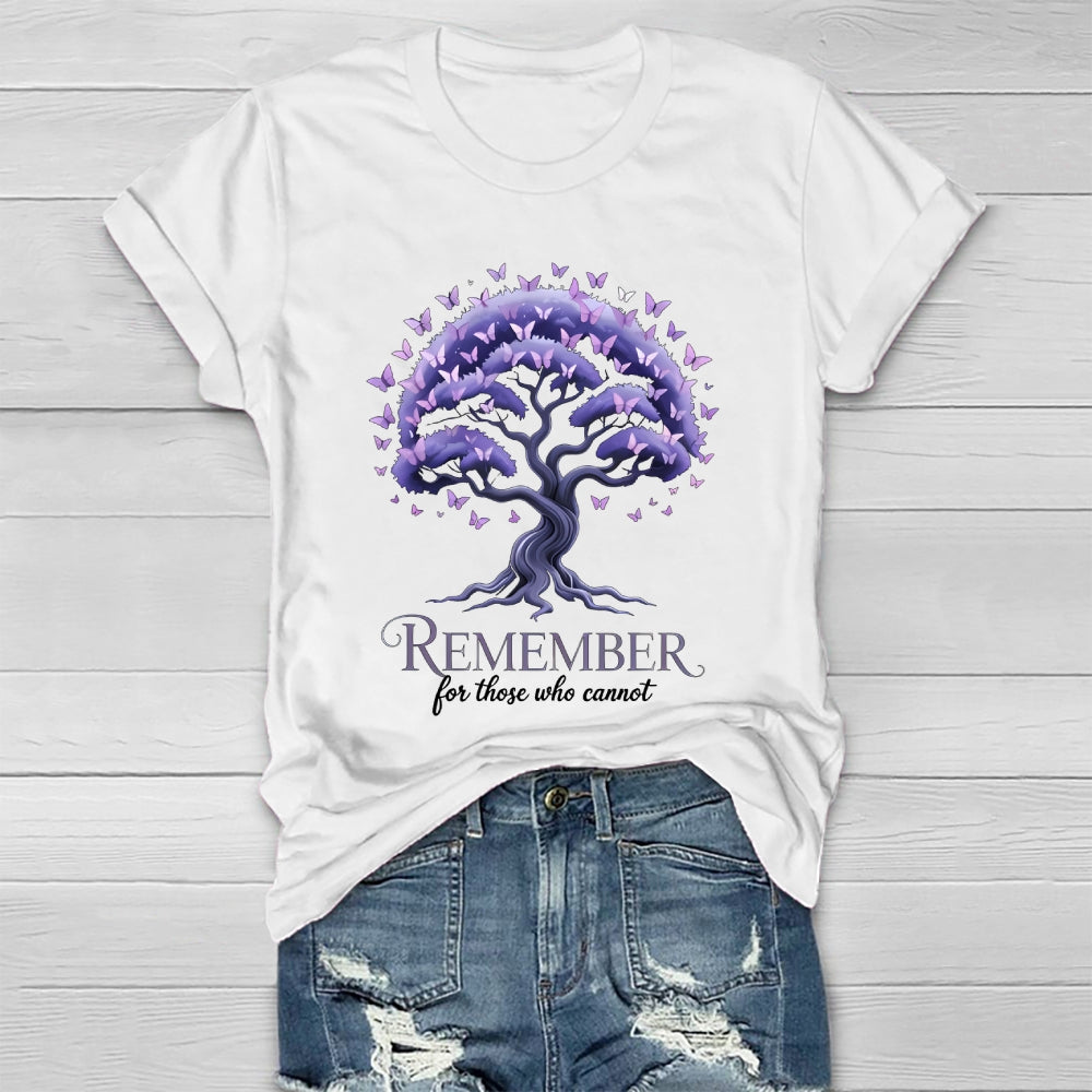 Remember For Those Who Cannot Alzheimer's Awareness  Healthwear T-shirt