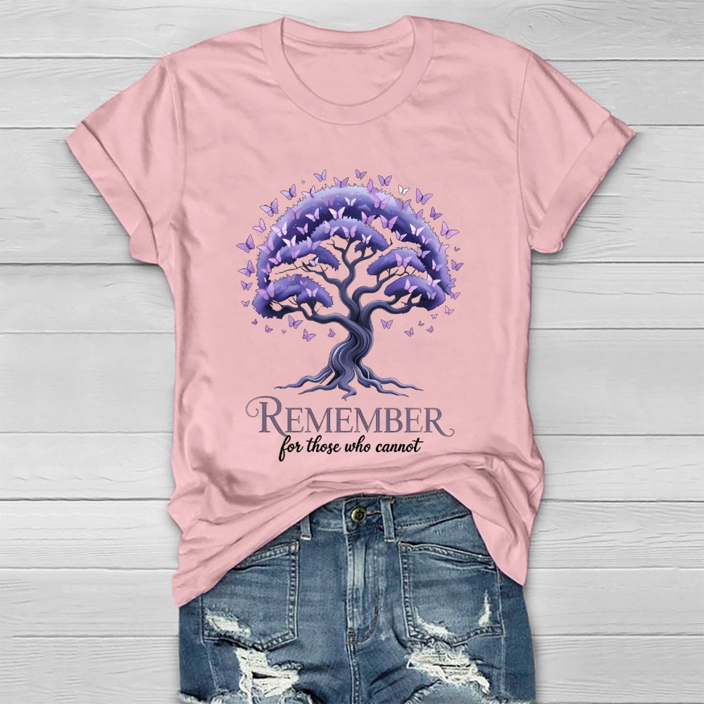 Remember For Those Who Cannot Alzheimer's Awareness  Healthwear T-shirt