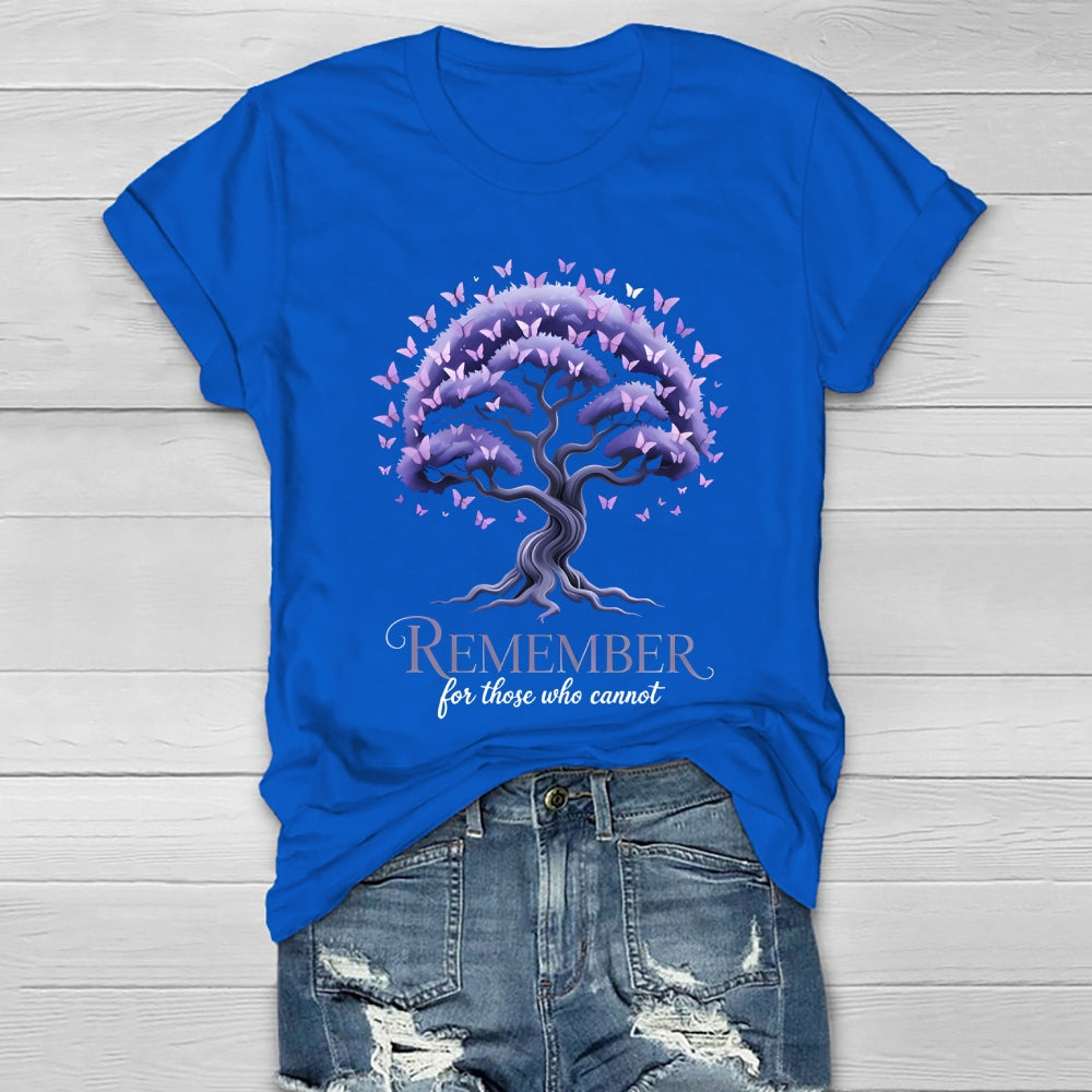 Remember For Those Who Cannot Alzheimer's Awareness  Healthwear T-shirt