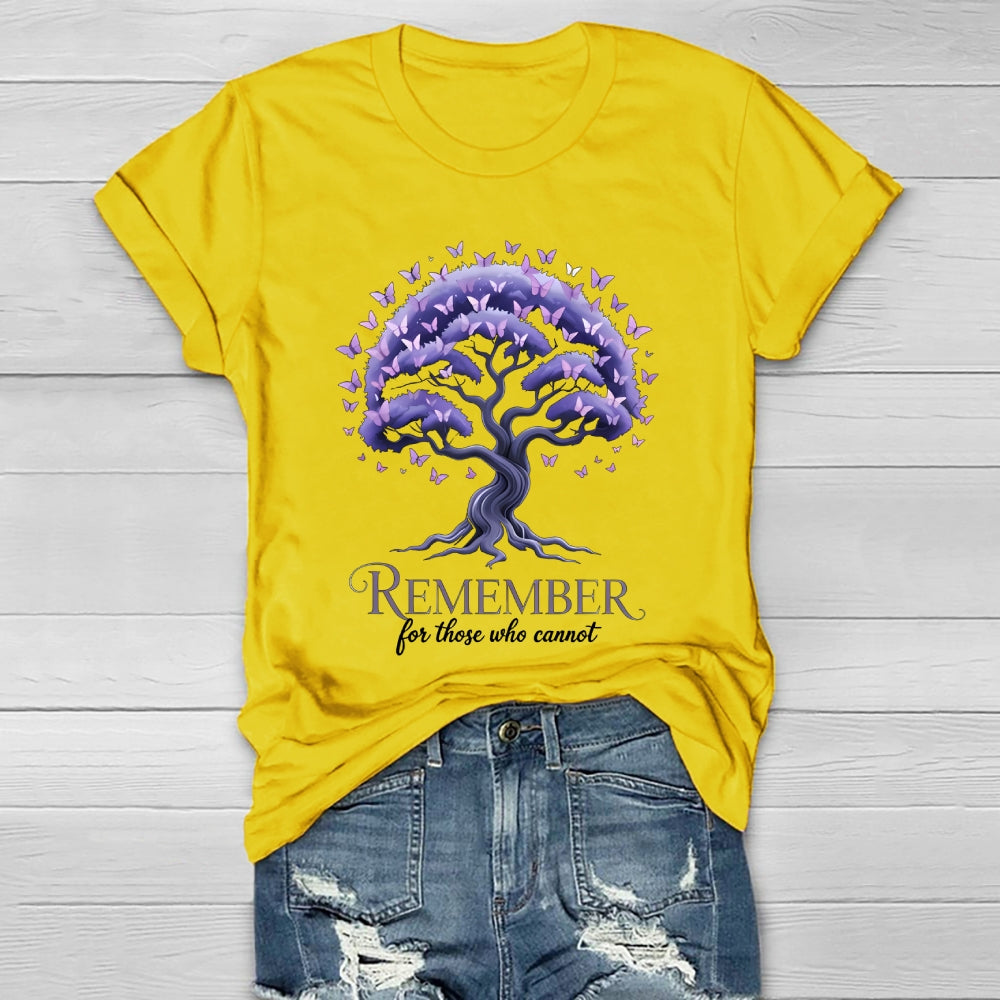 Remember For Those Who Cannot Alzheimer's Awareness  Healthwear T-shirt
