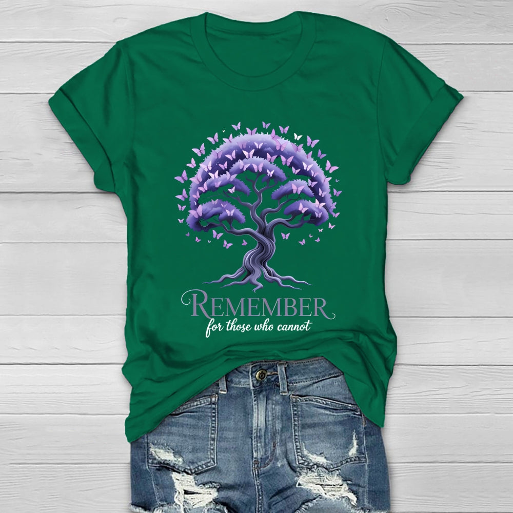 Remember For Those Who Cannot Alzheimer's Awareness  Healthwear T-shirt