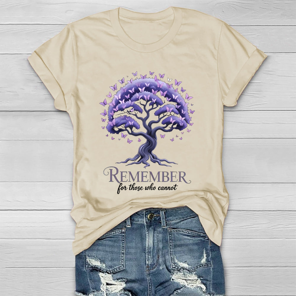 Remember For Those Who Cannot Alzheimer's Awareness  Healthwear T-shirt