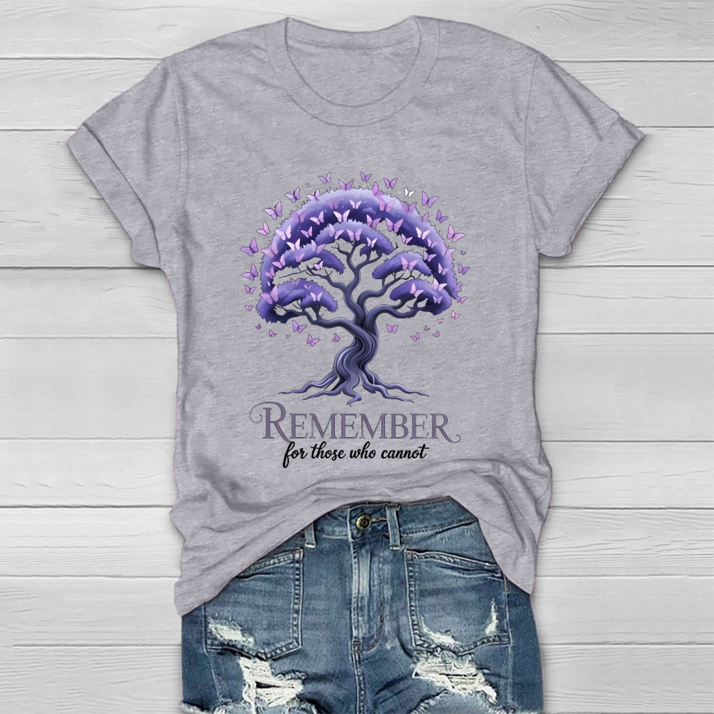 Remember For Those Who Cannot Alzheimer's Awareness  Healthwear T-shirt