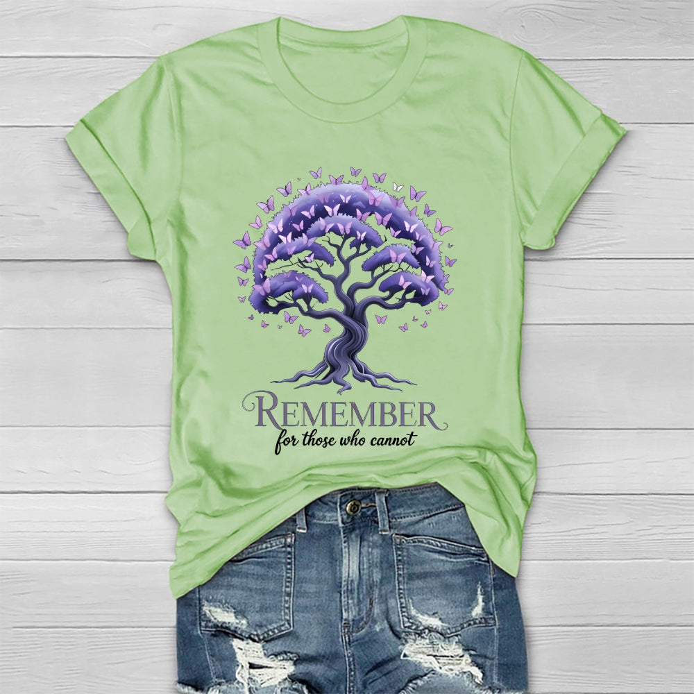 Remember For Those Who Cannot Alzheimer's Awareness  Healthwear T-shirt