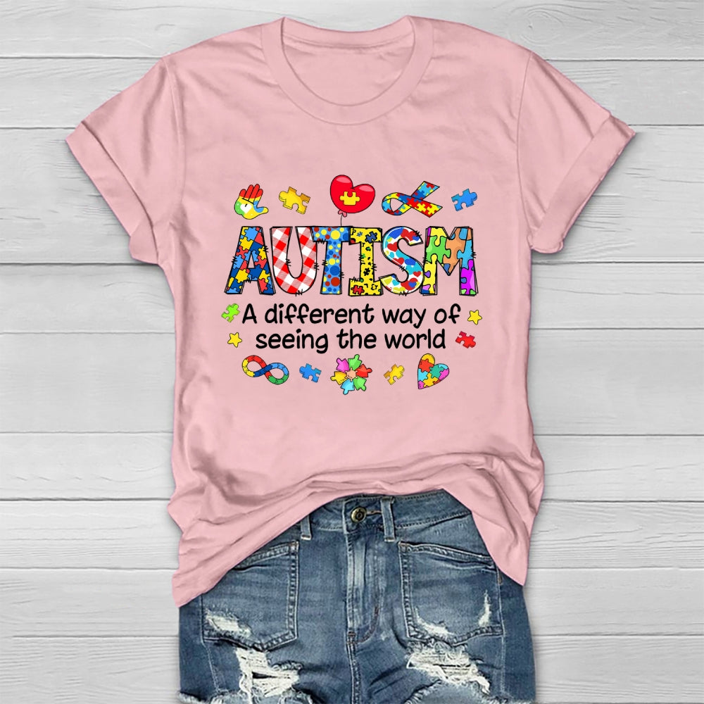 Autism A Different Way Of Seeing The World Healthwear T-shirt