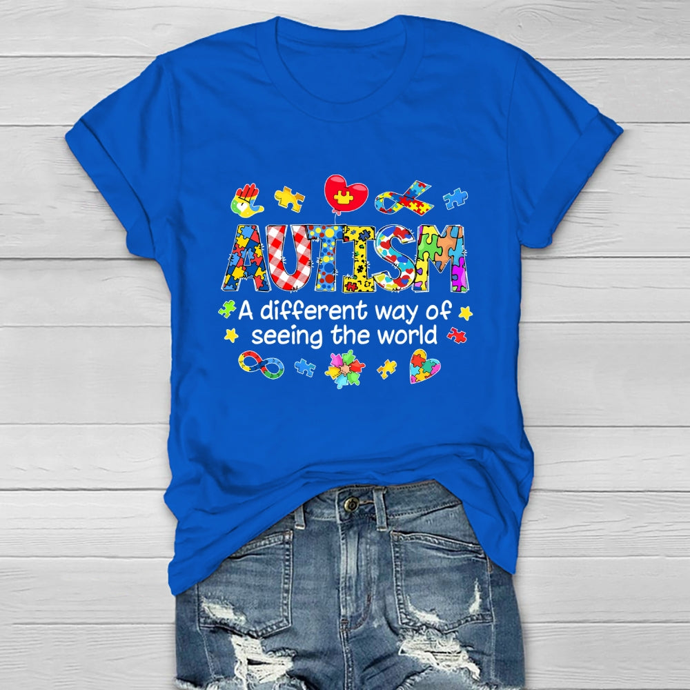 Autism A Different Way Of Seeing The World Healthwear T-shirt