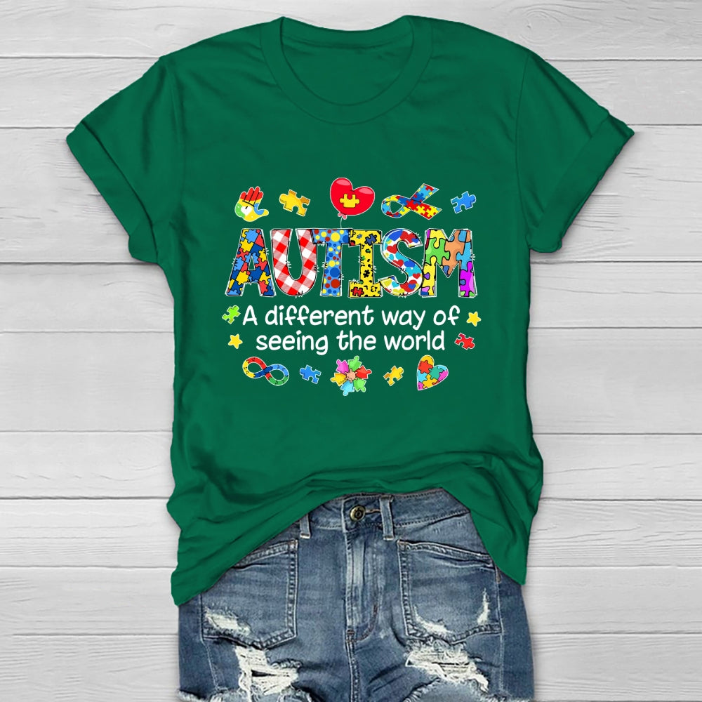 Autism A Different Way Of Seeing The World Healthwear T-shirt