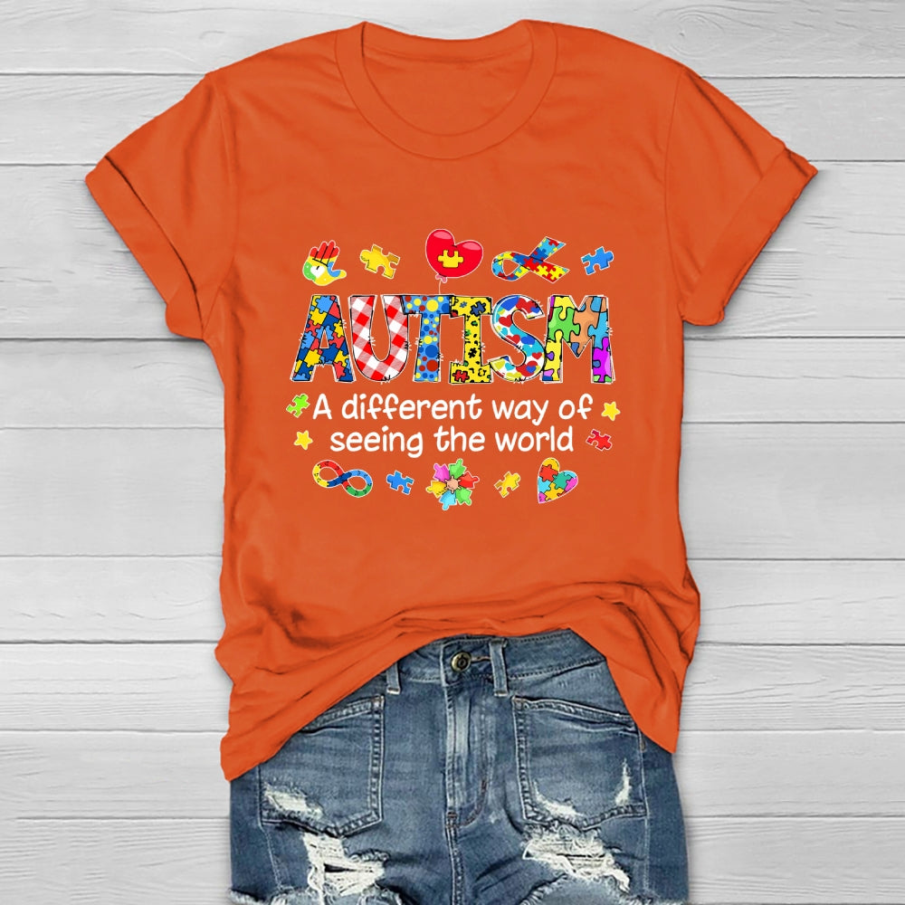 Autism A Different Way Of Seeing The World Healthwear T-shirt
