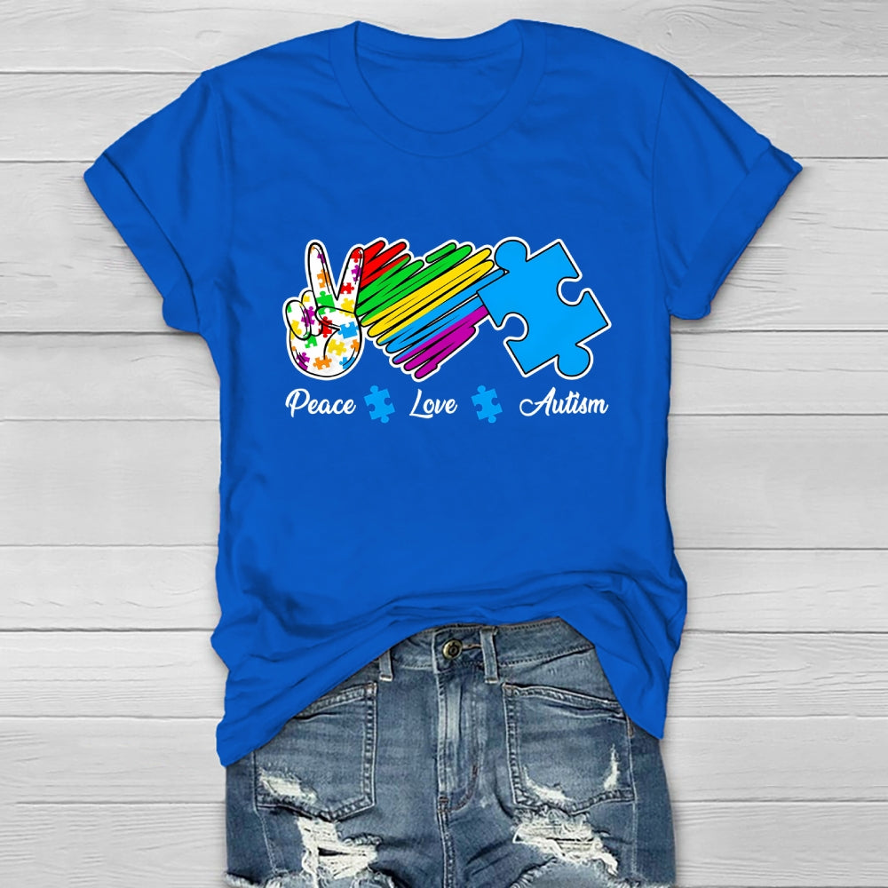 Peace Love Autism Healthwear T-shirt