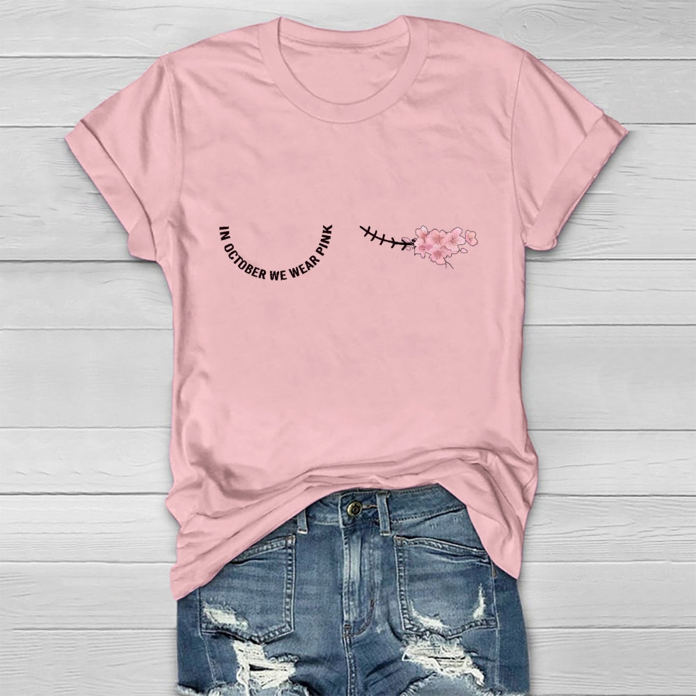 In October We Wear Pink Healthwear T-shirt