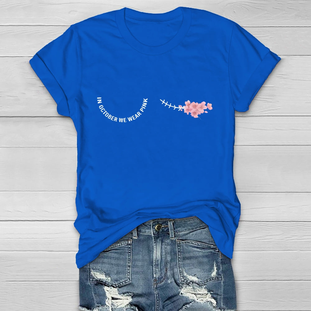 In October We Wear Pink Healthwear T-shirt