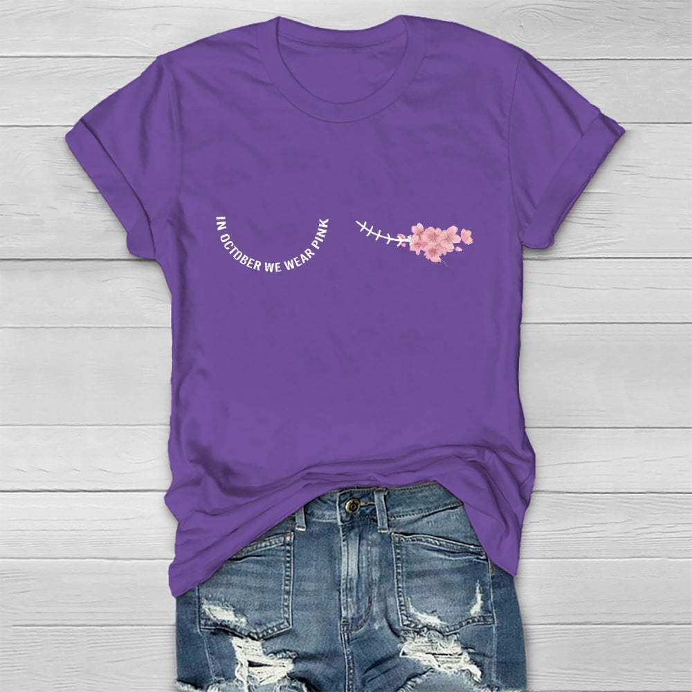 In October We Wear Pink Healthwear T-shirt