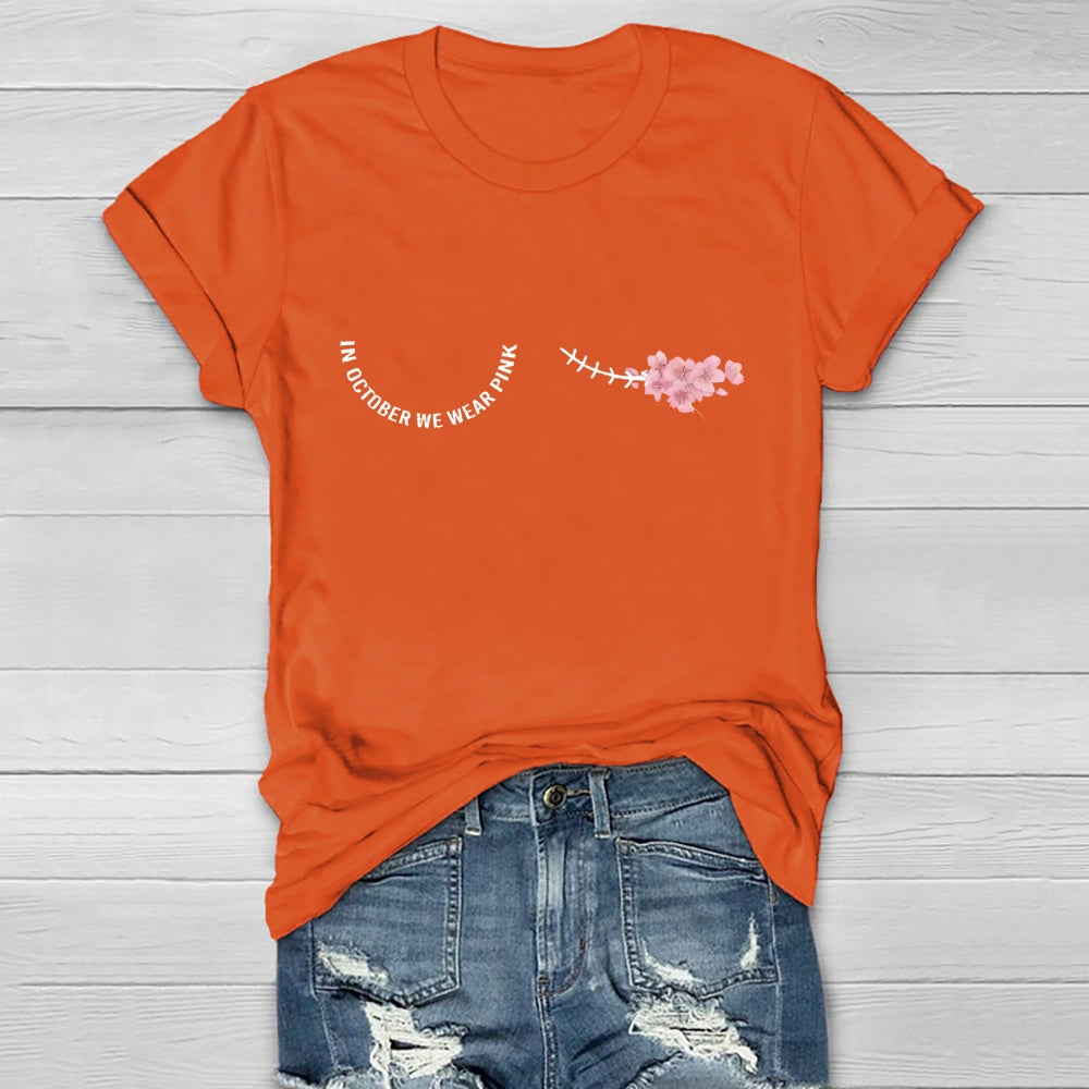 In October We Wear Pink Healthwear T-shirt