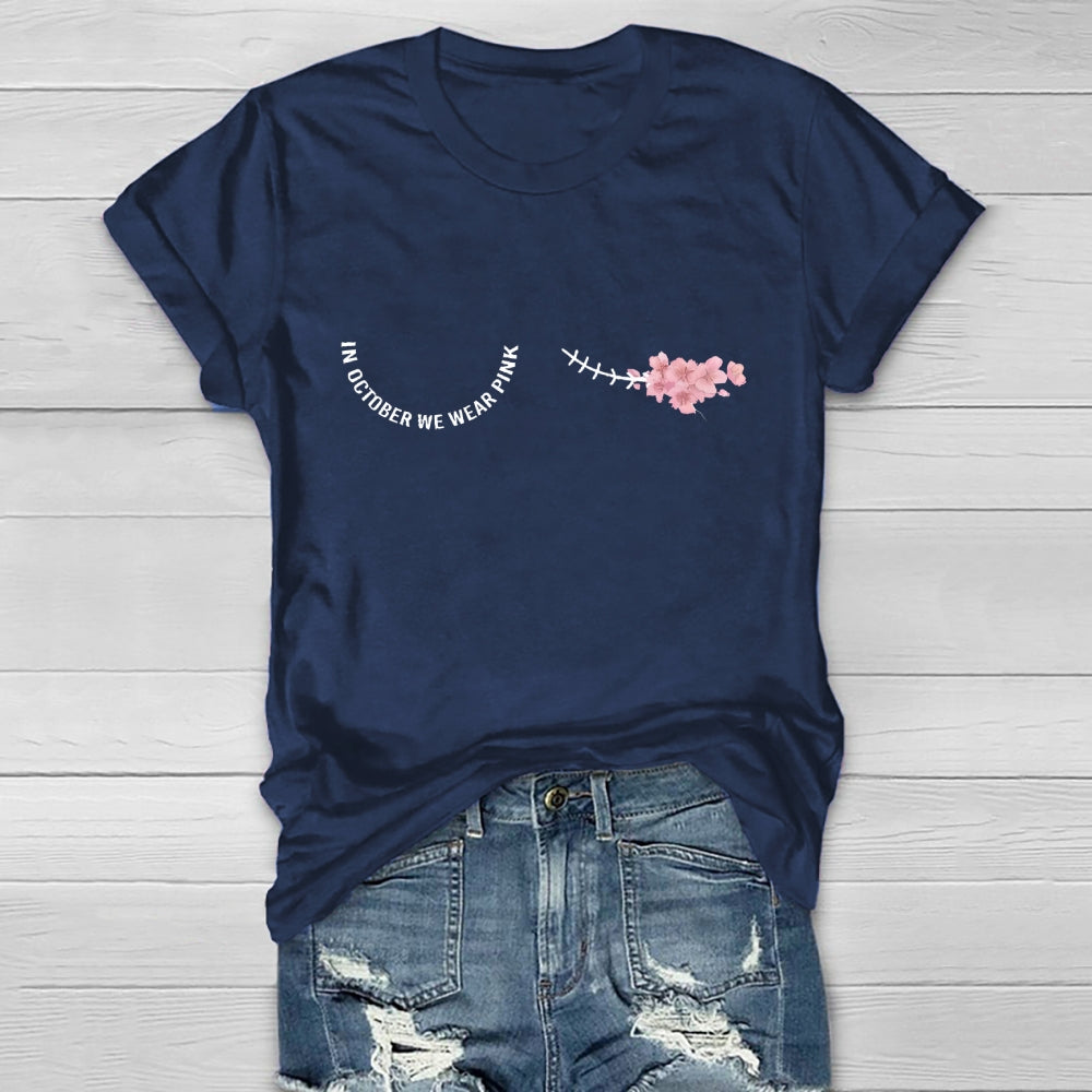 In October We Wear Pink Healthwear T-shirt