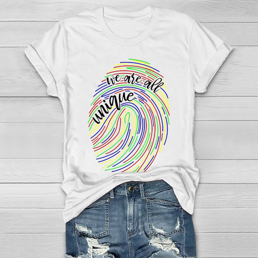 We Are All Unique Healthwear T-shirt