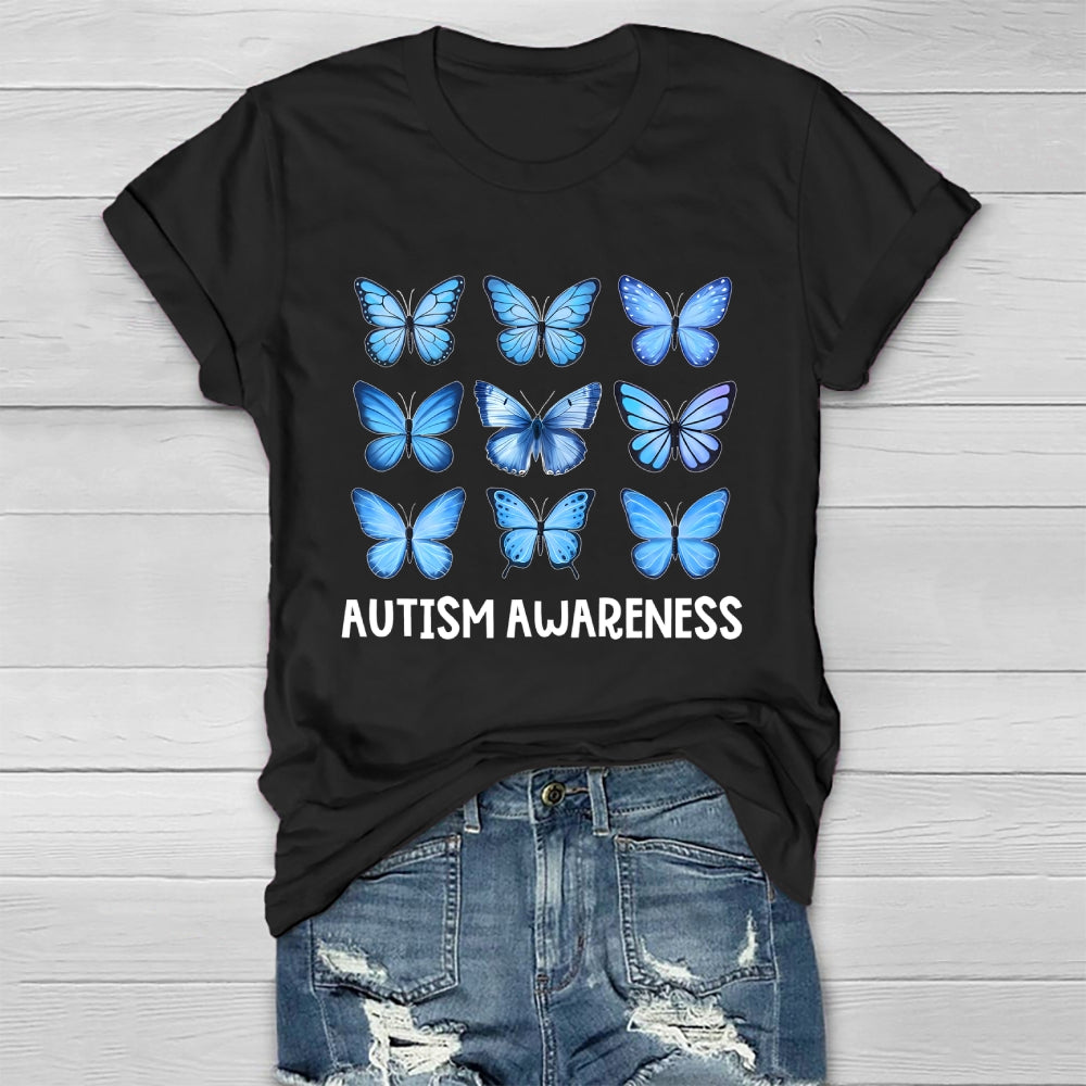 Autism Awareness Butterfly Healthwear T-shirt
