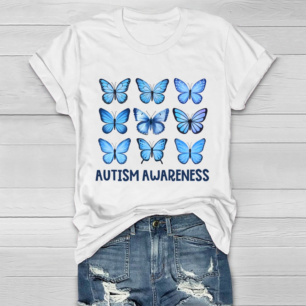 Autism Awareness Butterfly Healthwear T-shirt