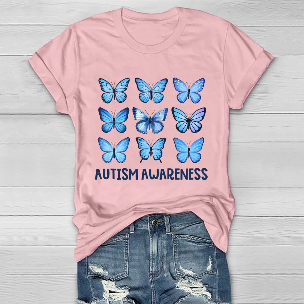 Autism Awareness Butterfly Healthwear T-shirt